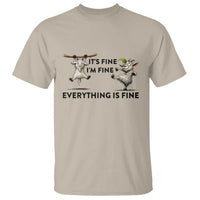 It Is Fine I Am Fine Everything Is Fine T Shirt Funny Goat Lover Gift - Wonder Print Shop