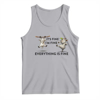 It Is Fine I Am Fine Everything Is Fine Tank Top Funny Goat Lover Gift - Wonder Print Shop