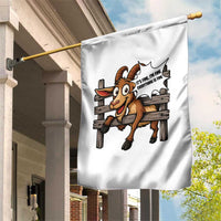 Funny Goat Garden Flag It Is Fine I Am Fine Everything Is Fine - Wonder Print Shop