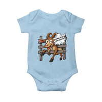 Funny Goat Baby Onesie It Is Fine I Am Fine Everything Is Fine - Wonder Print Shop