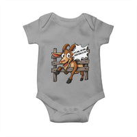 Funny Goat Baby Onesie It Is Fine I Am Fine Everything Is Fine - Wonder Print Shop