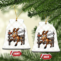 Funny Goat Ceramic Ornament It Is Fine I Am Fine Everything Is Fine - Wonder Print Shop