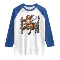 Funny Goat Raglan Shirt It Is Fine I Am Fine Everything Is Fine - Wonder Print Shop