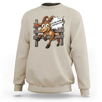 Funny Goat Sweatshirt It Is Fine I Am Fine Everything Is Fine - Wonder Print Shop