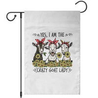 I Am The Crazy Goat Lady Garden Flag Goat Lady Gift - Wonder Print Shop