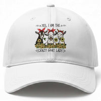 I Am The Crazy Goat Lady Baseball Cap Goat Lady Gift