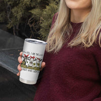 I Am The Crazy Goat Lady Tumbler Cup Goat Lady Gift