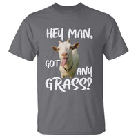 Hey Man Got Any Grass T Shirt Funny Goat Stoner Gift - Wonder Print Shop