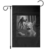 Goat Selfie With Bigfoot Garden Flag Funny Cryptid Gift - Wonder Print Shop
