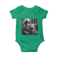 Goat Selfie With Bigfoot Baby Onesie Funny Cryptid Gift - Wonder Print Shop