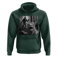 Goat Selfie With Bigfoot Hoodie Funny Cryptid Gift - Wonder Print Shop