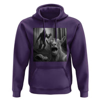 Goat Selfie With Bigfoot Hoodie Funny Cryptid Gift - Wonder Print Shop