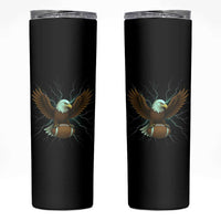 Lightning Eagle Holding Skinny Tumbler Football Player Gift - Wonder Print Shop