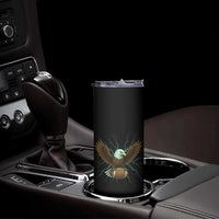 Lightning Eagle Holding Skinny Tumbler Football Player Gift - Wonder Print Shop