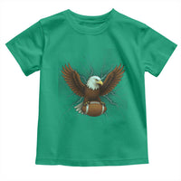 Lightning Eagle Holding Toddler T Shirt Football Player Gift - Wonder Print Shop