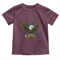 Lightning Eagle Holding Toddler T Shirt Football Player Gift - Wonder Print Shop
