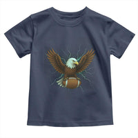 Lightning Eagle Holding Toddler T Shirt Football Player Gift - Wonder Print Shop