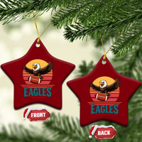 Funny Eagle Football Fan Ceramic Ornament Retro Vintage Style - Wonder Print Shop