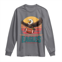 Funny Eagle Football Fan Long Sleeve Shirt Retro Vintage Style - Wonder Print Shop