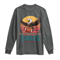 Funny Eagle Football Fan Long Sleeve Shirt Retro Vintage Style - Wonder Print Shop