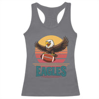 Funny Eagle Football Fan Racerback Tank Top Retro Vintage Style - Wonder Print Shop