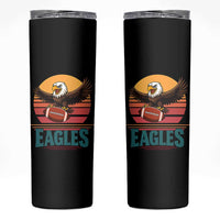 Funny Eagle Football Fan Skinny Tumbler Retro Vintage Style - Wonder Print Shop