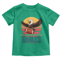 Funny Eagle Football Fan Toddler T Shirt Retro Vintage Style - Wonder Print Shop