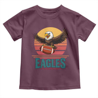 Funny Eagle Football Fan Toddler T Shirt Retro Vintage Style - Wonder Print Shop