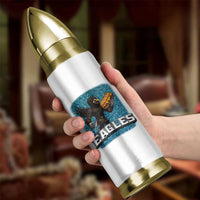Funny Eagle With Cheesesteak Bullet Tumbler Football Glitter Print - Wonder Print Shop