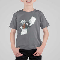 Philadelphia Liberty Bell Football Helmet Lightning Gift T Shirt For Kid - Wonder Print Shop