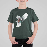 Philadelphia Liberty Bell Football Helmet Lightning Gift T Shirt For Kid - Wonder Print Shop