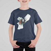 Philadelphia Liberty Bell Football Helmet Lightning Gift T Shirt For Kid - Wonder Print Shop