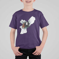 Philadelphia Liberty Bell Football Helmet Lightning Gift T Shirt For Kid - Wonder Print Shop