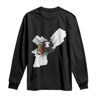 Philadelphia Liberty Bell Football Helmet Lightning Gift Long Sleeve Shirt - Wonder Print Shop