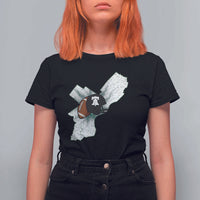 Philadelphia Liberty Bell Football Helmet Lightning Gift T Shirt For Women - Wonder Print Shop
