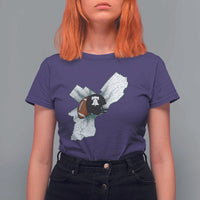 Philadelphia Liberty Bell Football Helmet Lightning Gift T Shirt For Women - Wonder Print Shop