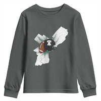 Philadelphia Liberty Bell Football Helmet Lightning Gift Youth Sweatshirt - Wonder Print Shop