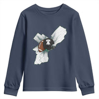 Philadelphia Liberty Bell Football Helmet Lightning Gift Youth Sweatshirt - Wonder Print Shop