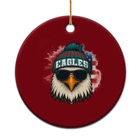 Patriotic Eagle Football Ceramic Ornament American Flag Pride Gift - Wonder Print Shop