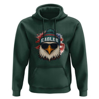 Patriotic Eagle Football Hoodie American Flag Pride Gift - Wonder Print Shop
