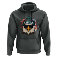 Patriotic Eagle Football Hoodie American Flag Pride Gift - Wonder Print Shop