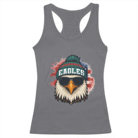 Patriotic Eagle Football Racerback Tank Top American Flag Pride Gift - Wonder Print Shop
