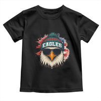 Patriotic Eagle Football Toddler T Shirt American Flag Pride Gift - Wonder Print Shop