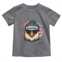 Patriotic Eagle Football Toddler T Shirt American Flag Pride Gift - Wonder Print Shop