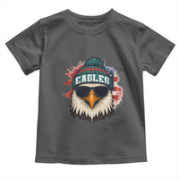 Patriotic Eagle Football Toddler T Shirt American Flag Pride Gift - Wonder Print Shop