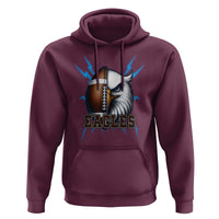 Eagle Football Power Hoodie Game Day Sports Fan Gift - Wonder Print Shop