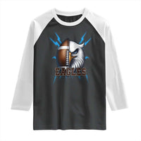 Eagle Football Power Raglan Shirt Game Day Sports Fan Gift - Wonder Print Shop