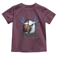 Eagle Football Power Toddler T Shirt Game Day Sports Fan Gift - Wonder Print Shop