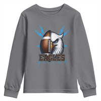 Eagle Football Power Youth Sweatshirt Game Day Sports Fan Gift - Wonder Print Shop