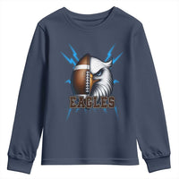 Eagle Football Power Youth Sweatshirt Game Day Sports Fan Gift - Wonder Print Shop
